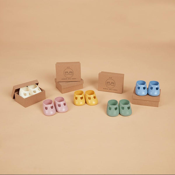 Dinkum Dolls Shoes - Corn Yellow