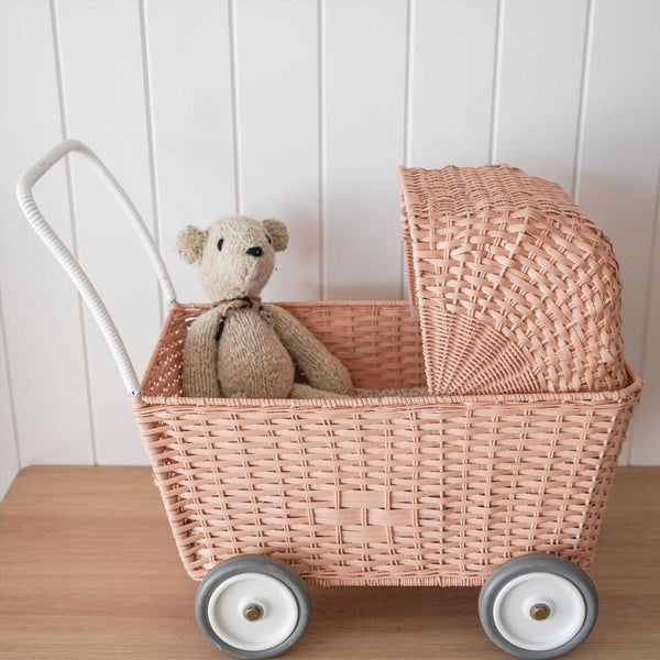 Rattan Strolley - Rose