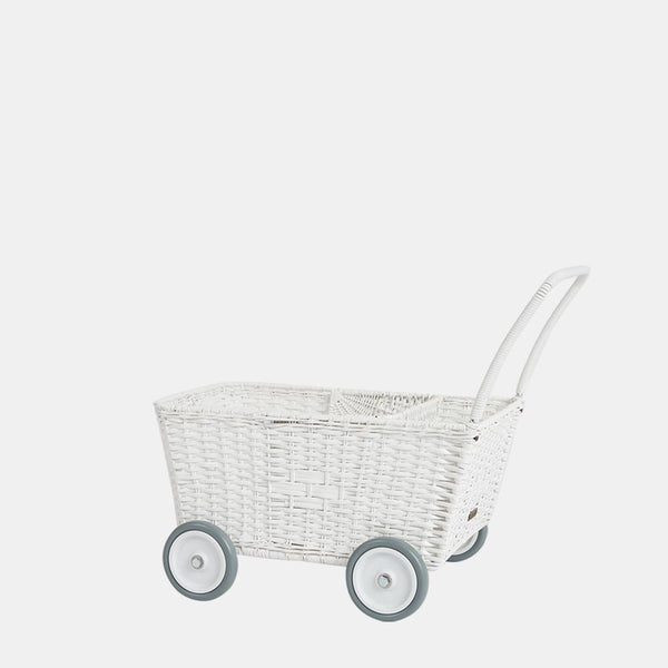 Rattan Strolley - White