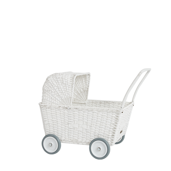 Rattan Strolley - White