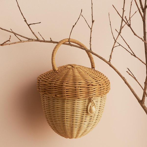 Rattan Acorn Bag