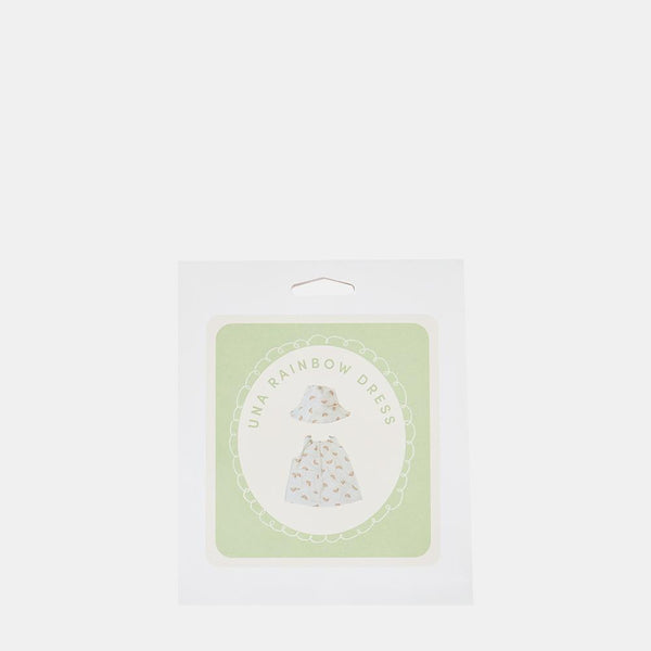Dinkum Dolls Cotton Una Rainbow Dress Set - Ivory