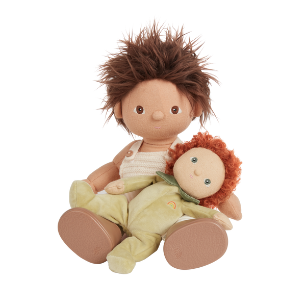 A limited-edition palm-sized plush toy, perfectly weighted in all the right places, and outfitted in a snuggly plush velvety Pear suit.