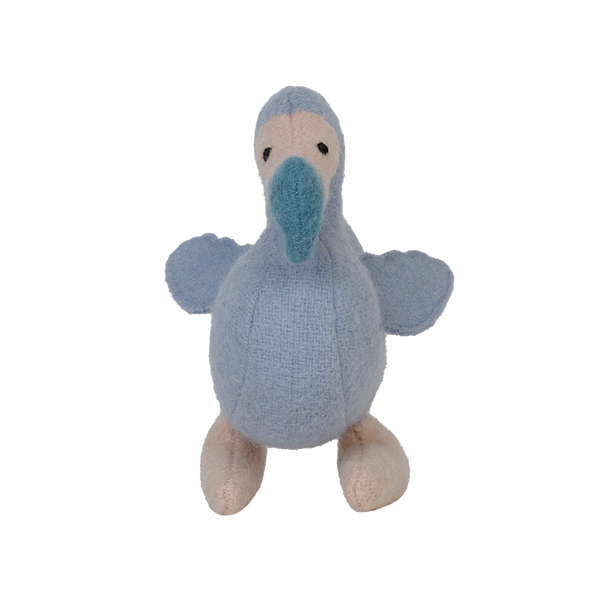 Set of plush felted extinct animal toys for kids. Mammoth, Dodo and Saber Tooth Tiger toys for kids.