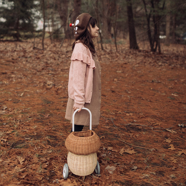 Rattan Mushroom Luggy - Natural